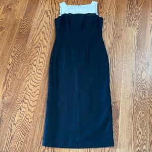 Talbots black Irish linen dress